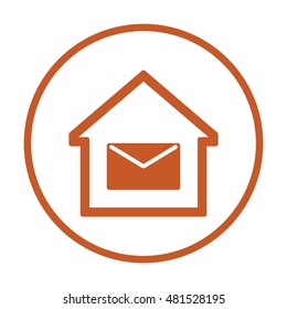Envelope  Mail  icon. Flat design.