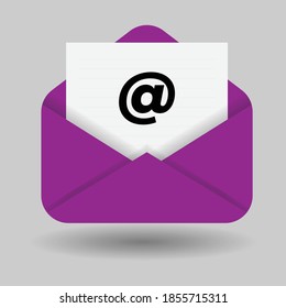 Icono de correo de sobres. Grandes vectores para la web, aplicaciones, computadoras, laptops, smartphones, medios sociales, multimedia, móviles, etc.