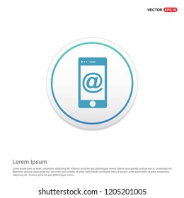Envelope Mail Icon Hexa White Background icon template - Free vector icon