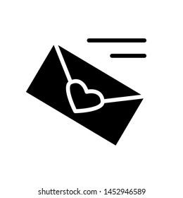 Envelope mail icon , inbox reading text message , template logo design vector illustration , isolate outline solid background white