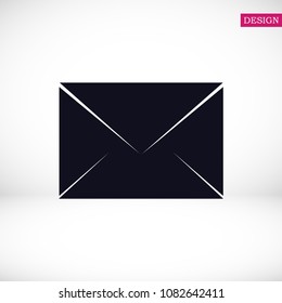 Envelope Mail icon, stock vector illustration flat design style