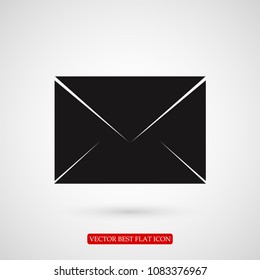 Envelope Mail icon, stock vector illustration flat design style