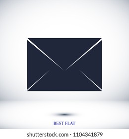 Envelope Mail icon, stock vector illustration flat design style