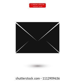Envelope Mail icon, stock vector illustration flat design style