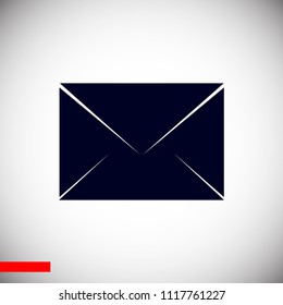 Envelope Mail icon, stock vector illustration flat design style