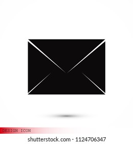 Envelope Mail icon, stock vector illustration flat design style