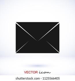 Envelope Mail icon, stock vector illustration flat design style