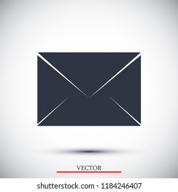 Envelope Mail icon, stock vector illustration flat design style