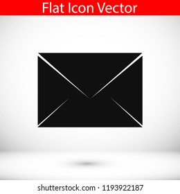 Envelope Mail icon, stock vector illustration flat design style