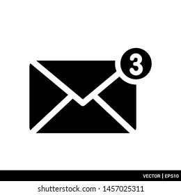 Envelope mail icon stock vector illustration. Message icon. EPS 10