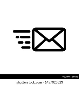 Envelope mail icon stock vector illustration. Message icon. EPS 10