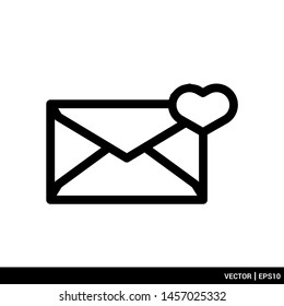 Envelope mail icon stock vector illustration. Message icon. EPS 10