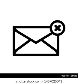 Envelope mail icon stock vector illustration. Message icon. EPS 10
