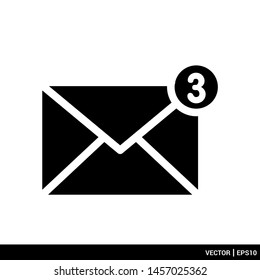 Envelope mail icon stock vector illustration. Message icon. EPS 10