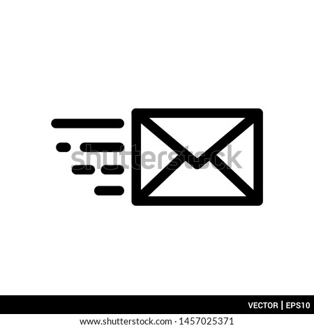 Envelope mail icon stock vector illustration. Message icon. EPS 10