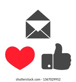 Envelope Mail. icon. Vector Eps 10