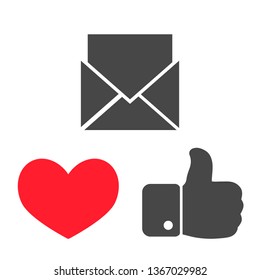 Envelope Mail. icon. Vector Eps 10