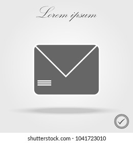 Envelope Mail icon, vector illustration. Flat design style
