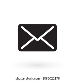 Envelope Mail icon, vector illustration. Flat design style