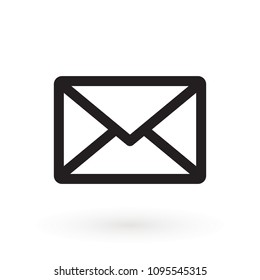 Envelope Mail icon, vector illustration. Flat design style