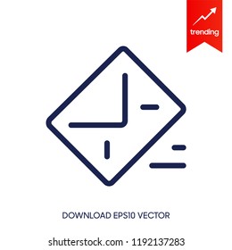 Envelope mail icon, vector illustration. Flat design style