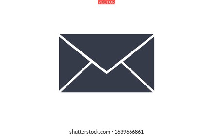 Envelope Mail icon, vector illustration. Web design icon