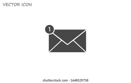 Envelope Mail icon, vector illustration. Web design icon