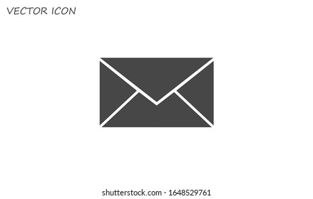 Icono de Correo electrónico sobre, ilustración vectorial. Icono de diseño web