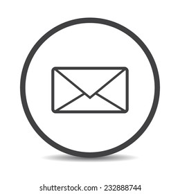 Envelope Mail icon, vector illustration.