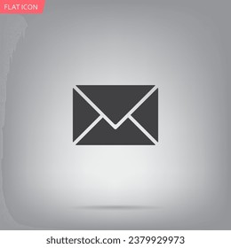 Icono Correo de sobres, ilustración vectorial. Estilo de diseño plano