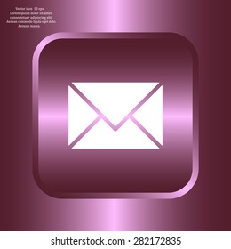 Envelope Mail icon, vector illustration. Flat design style