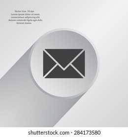 Envelope Mail icon, vector illustration. Flat design style