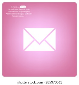 Envelope Mail icon, vector illustration. Flat design style