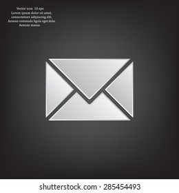 Envelope Mail icon, vector illustration. Flat design style