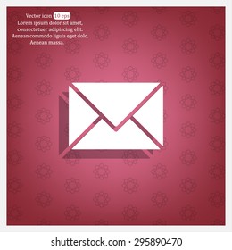 Envelope Mail icon, vector illustration. Flat design style