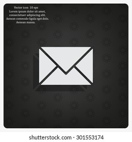 Envelope Mail icon, vector illustration. Flat design style