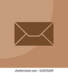 Envelope Mail icon, vector illustration. Flat design style