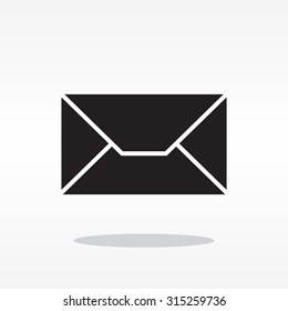 Envelope Mail icon, vector illustration. Flat design style
