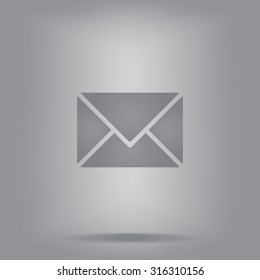 Envelope Mail icon, vector illustration. Flat design style
