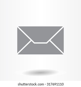 Envelope Mail icon, vector illustration. Flat design style