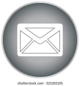 Envelope Mail icon, vector illustration. Flat design style