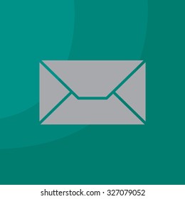 Envelope Mail icon, vector illustration. Flat design style