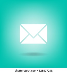 Envelope Mail icon, vector illustration. Flat design style