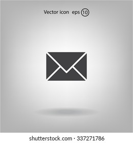 Envelope Mail icon, vector illustration. Flat design style