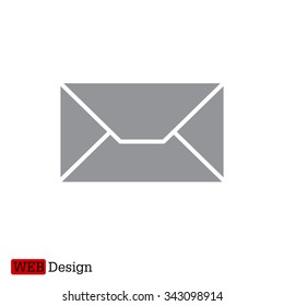 Envelope Mail icon, vector illustration. Flat design style