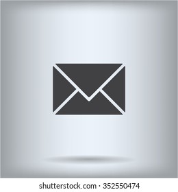 Envelope Mail icon, vector illustration. Flat design style