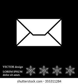 Envelope Mail icon, vector illustration. Flat design style