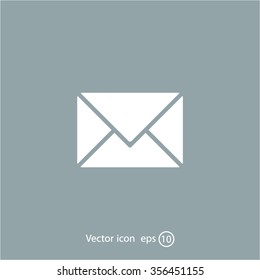 Envelope Mail icon, vector illustration. Flat design style