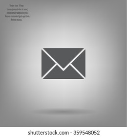 Envelope Mail icon, vector illustration. Flat design style