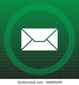 Envelope Mail icon, vector illustration. Flat design style